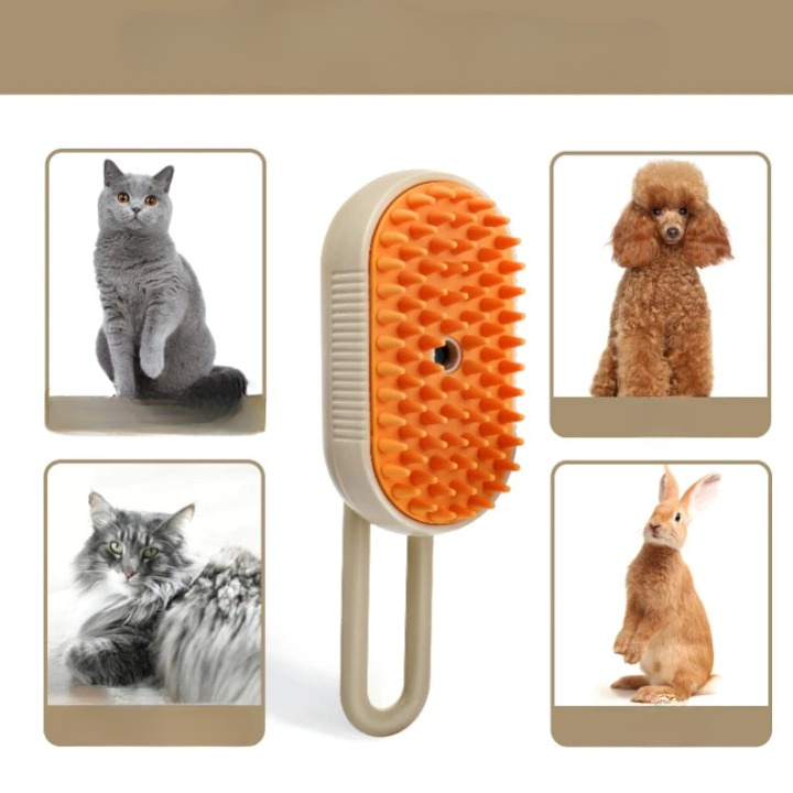 Brosse à vapeur 3 en 1 pour animaux