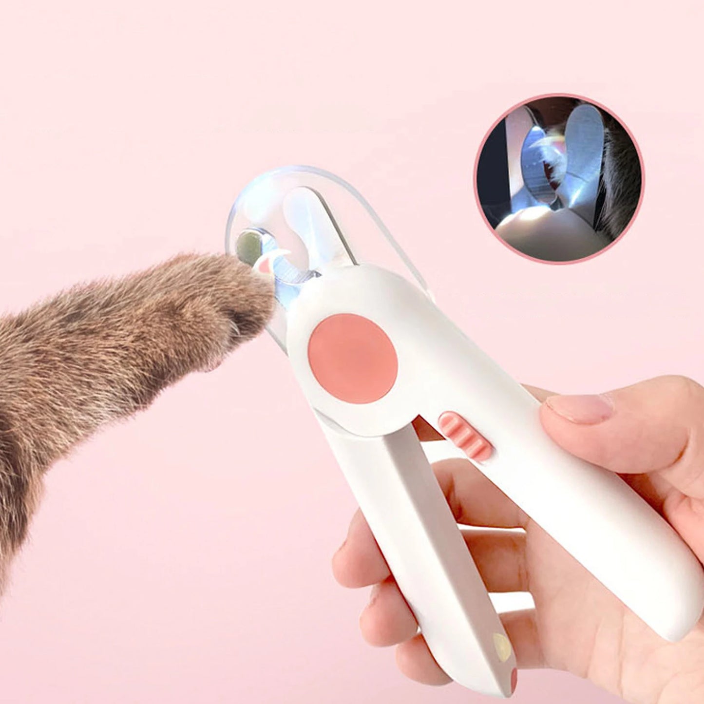 Cat Dog Nail Clipper with LED Light Pet Grooming Supplies Pet Claw Nail File Trimmer Puppy Kitten Pets Care Cleaning Beauty Tool
