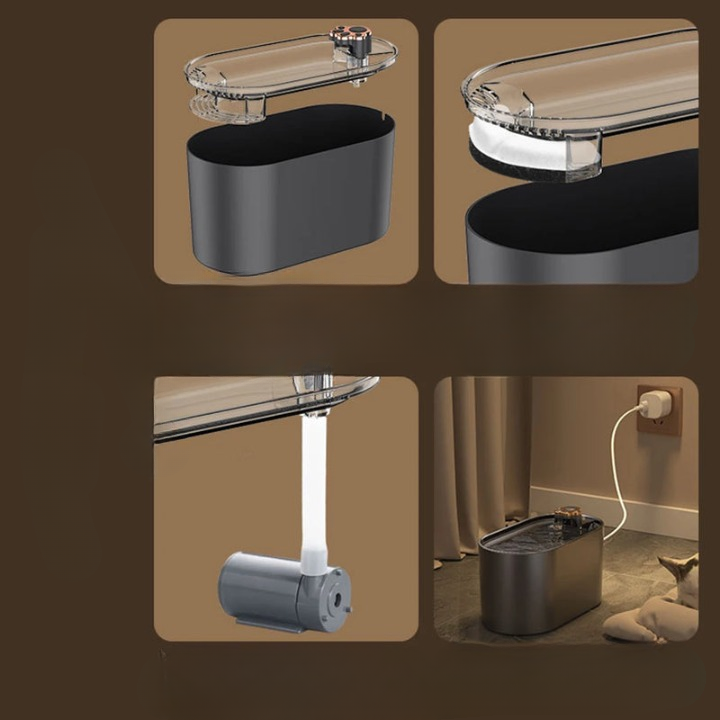 Distributeur d'eau intelligent USB silencieuse